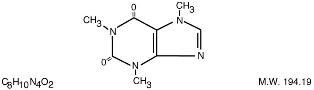 image of caffeine chemical structure